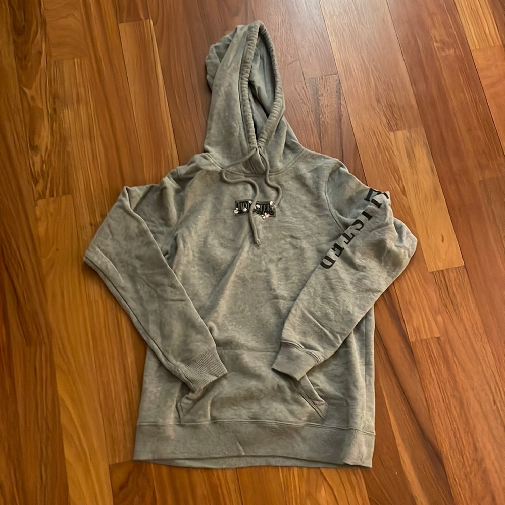 gray hollisyet hoodie